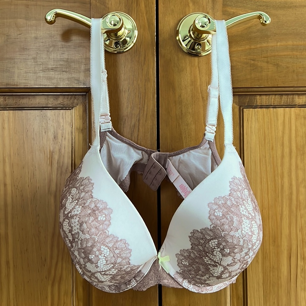 Victoria’s Secret Blush Lace Dream Angels Perfect Coverage Bra